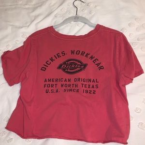 Pink dickies crop top